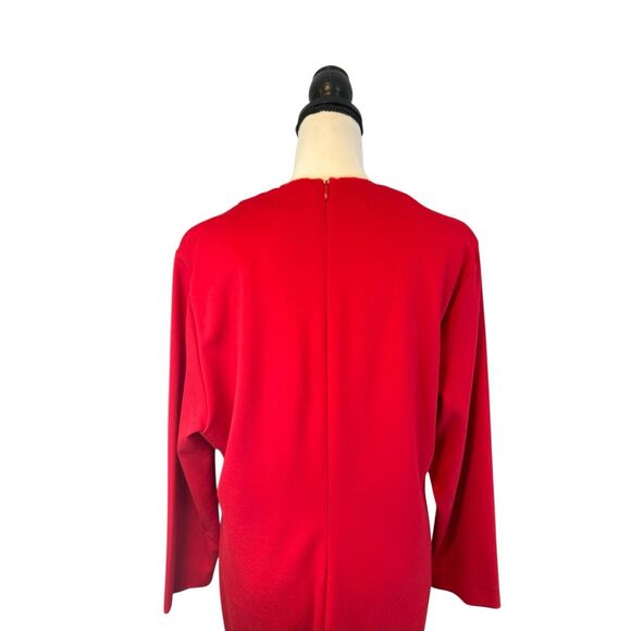 Escada Dzanna V-neck Red Dress - Picture 8 of 12